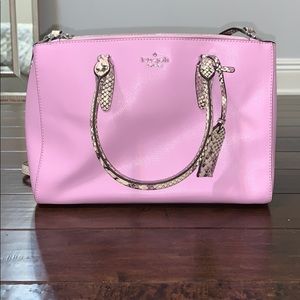 Kate Spade Dani Exotic triple compartment satchel